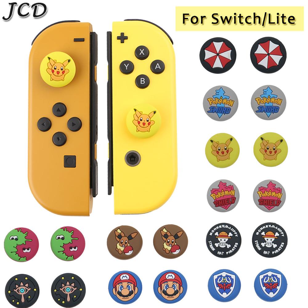 JCD 2pcs Thumb Stick Grip Cap Joystick Cover For Nintendo Switch NS Joy-Con Controller silicone case Thumbstick Case