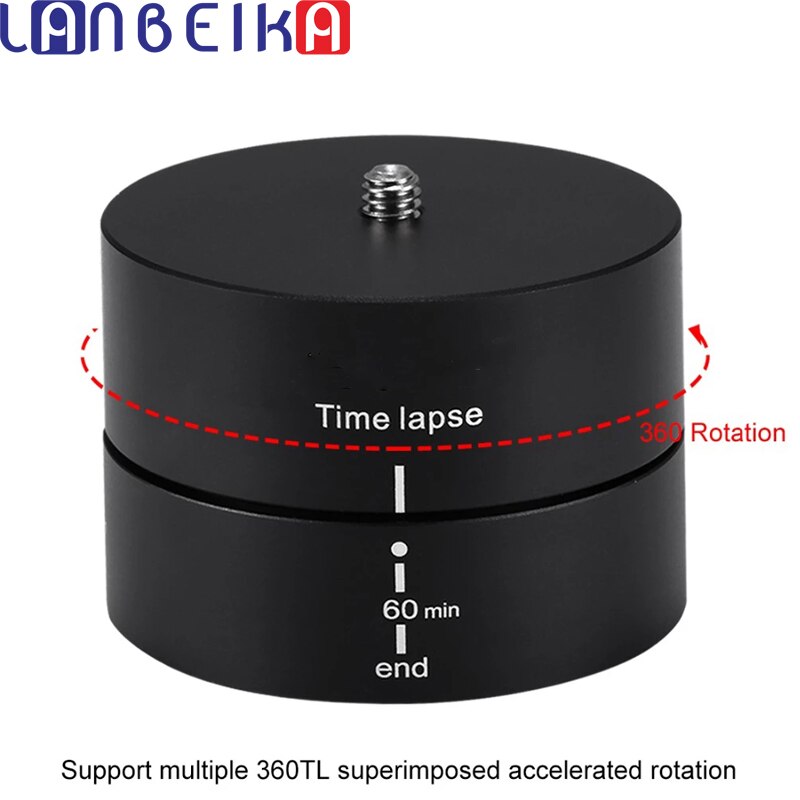 Lanbeika Voor Mobiele Telefoon Time Lapse 360 Graden Auto Rotate Camera Statief Hoofd Base 360 Tl Timelapse Voor Gopro 10 9 Camera Slr