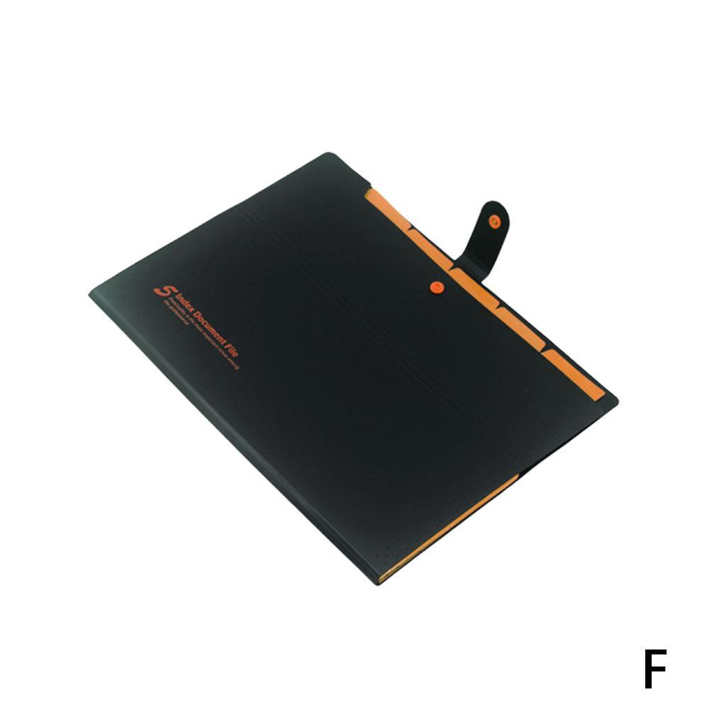 A4 Multi-layer Folder Student Organ Plastic Expanding File Bags Filing Document Bag Organizer Office School Supplies: F