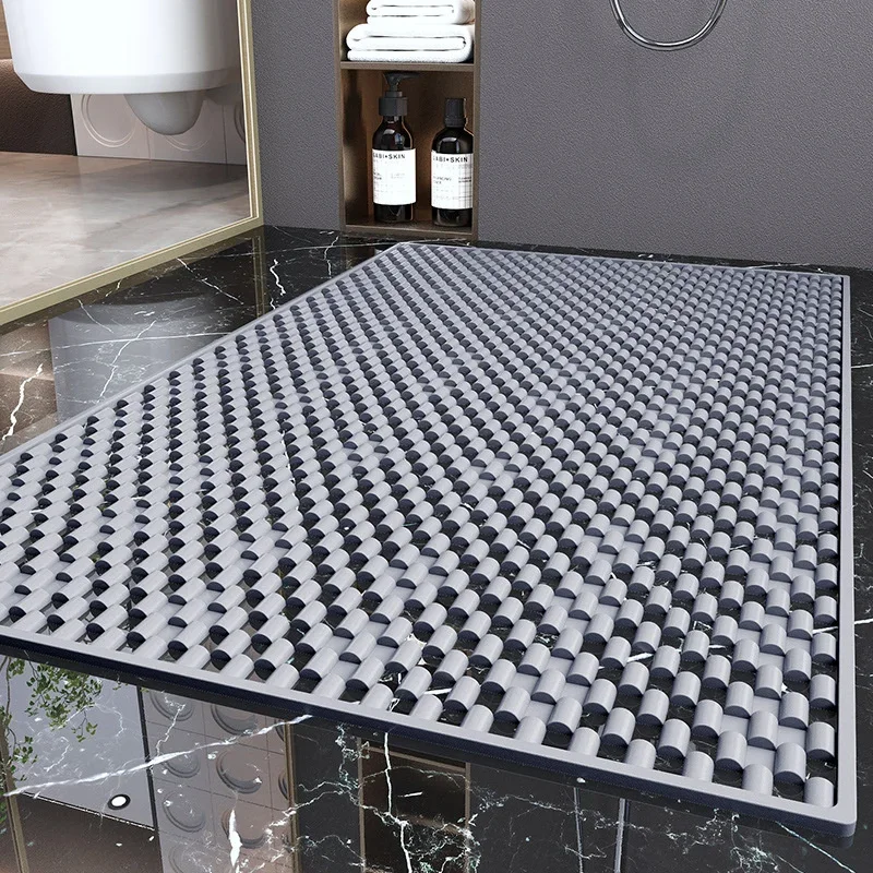 Antislip badmat, valmat voor de badkamer, toiletmat, douchemat, voetmat, holle waterdichte mat: Wit