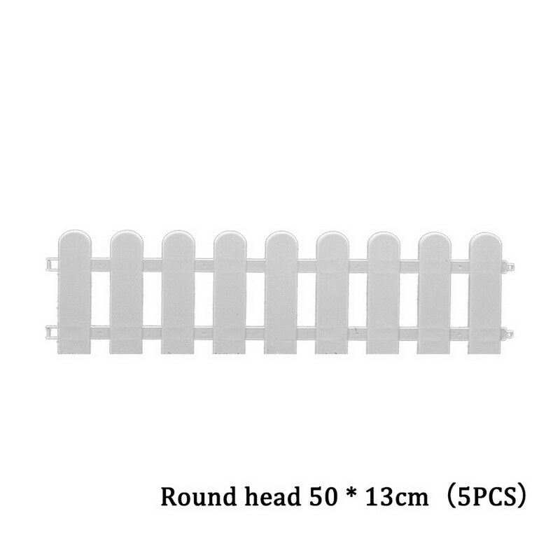 Mini Round Fence Garden Plastic Fence Indoor Outdoor Lawn Patio DIY Fence