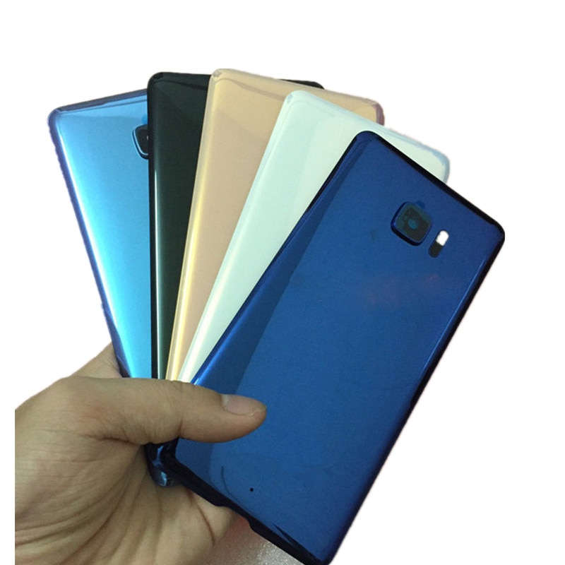 UUltra contraportada para HTC U Ultra 5,7 pulgadas carcasa Original de cristal de reparación de puerta trasera caja de batería de repuesto