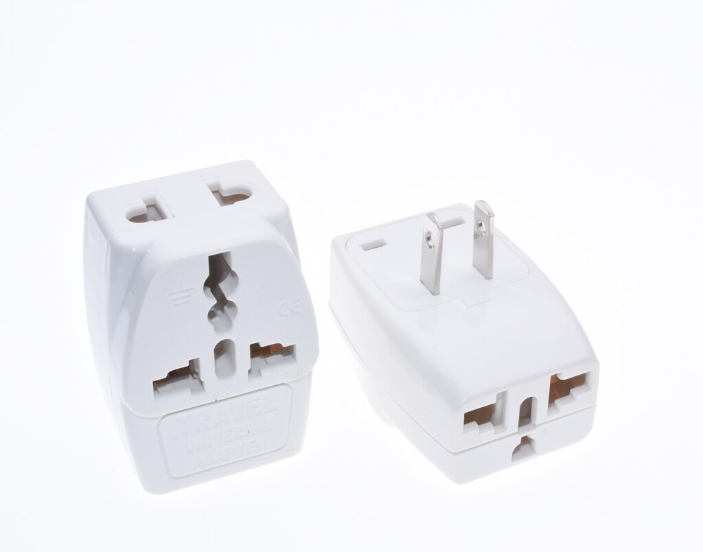 1pcs/t extended 3 outlet socket splitter US USA AC Power Plug Home Travel Converter Adapter Adaptor Mexico USA Wall charger