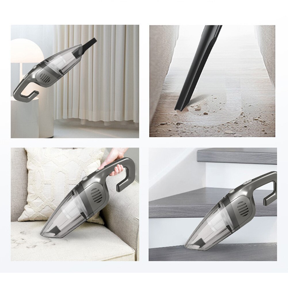 Wireless Car Vacuum Cleaner Set Handheld Portable 12V 7000Pa Wet Dry Dual-use Home Office