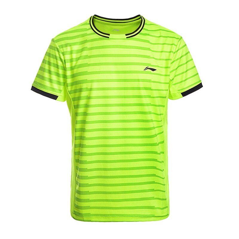 Li-Ning Men's Badminton Shirts AT DRY Breathable Regular Fit Sports T-Shirts LiNing li ning Tee AAYM143 MTS2646