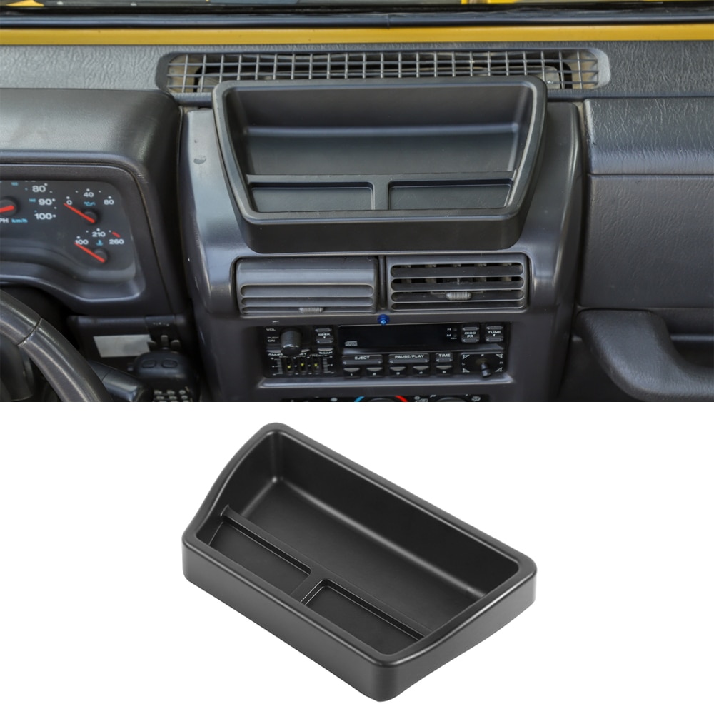 Car Dashboard Central Console Storage Box Container For Jeep Wrangler TJ 1997-2006 Interior Auto Accessory