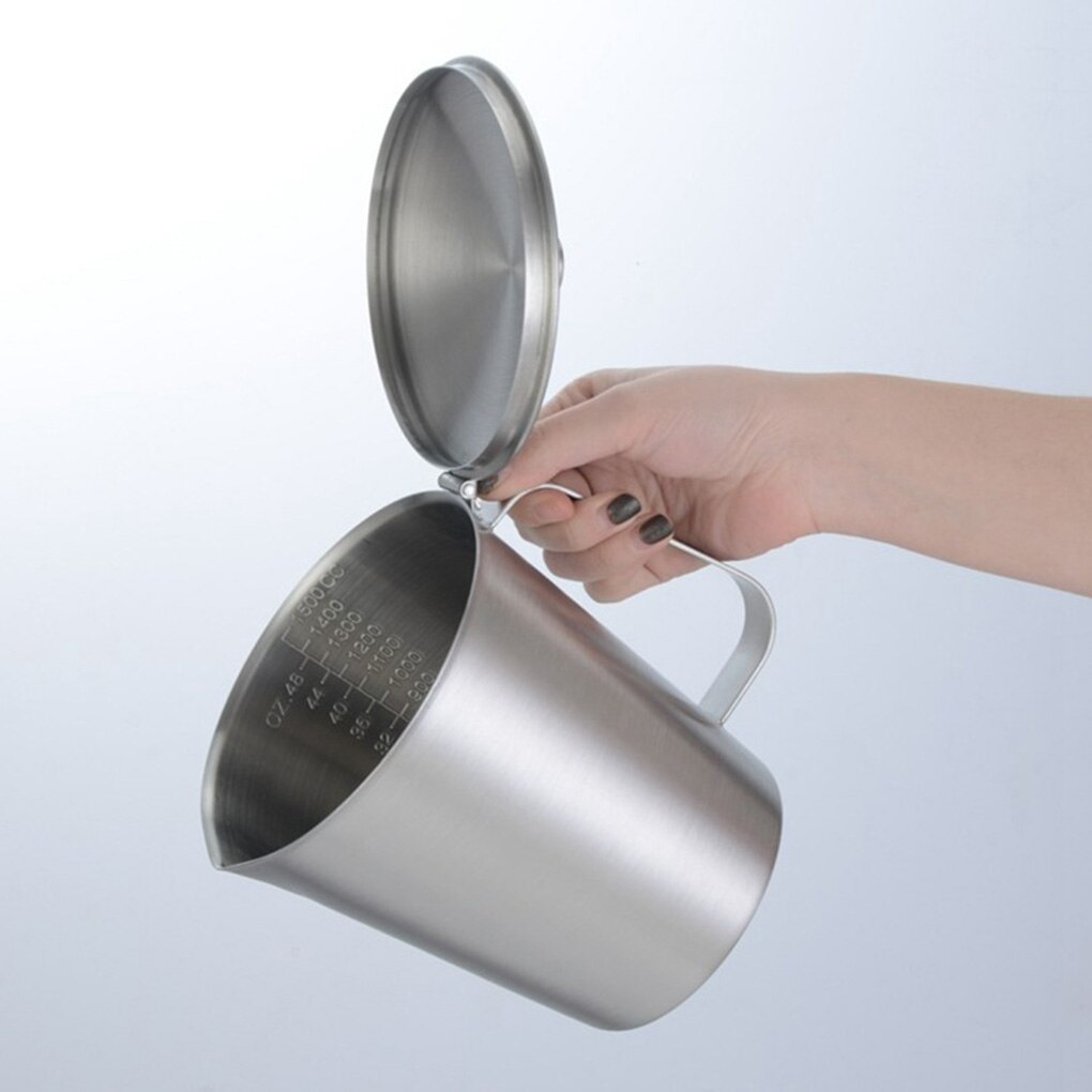 Thick Stainless Steel 304 Measuring Cup With Scale Milk Tea Mug Kitchen Baking Tea Large Capacity Measuring Cup