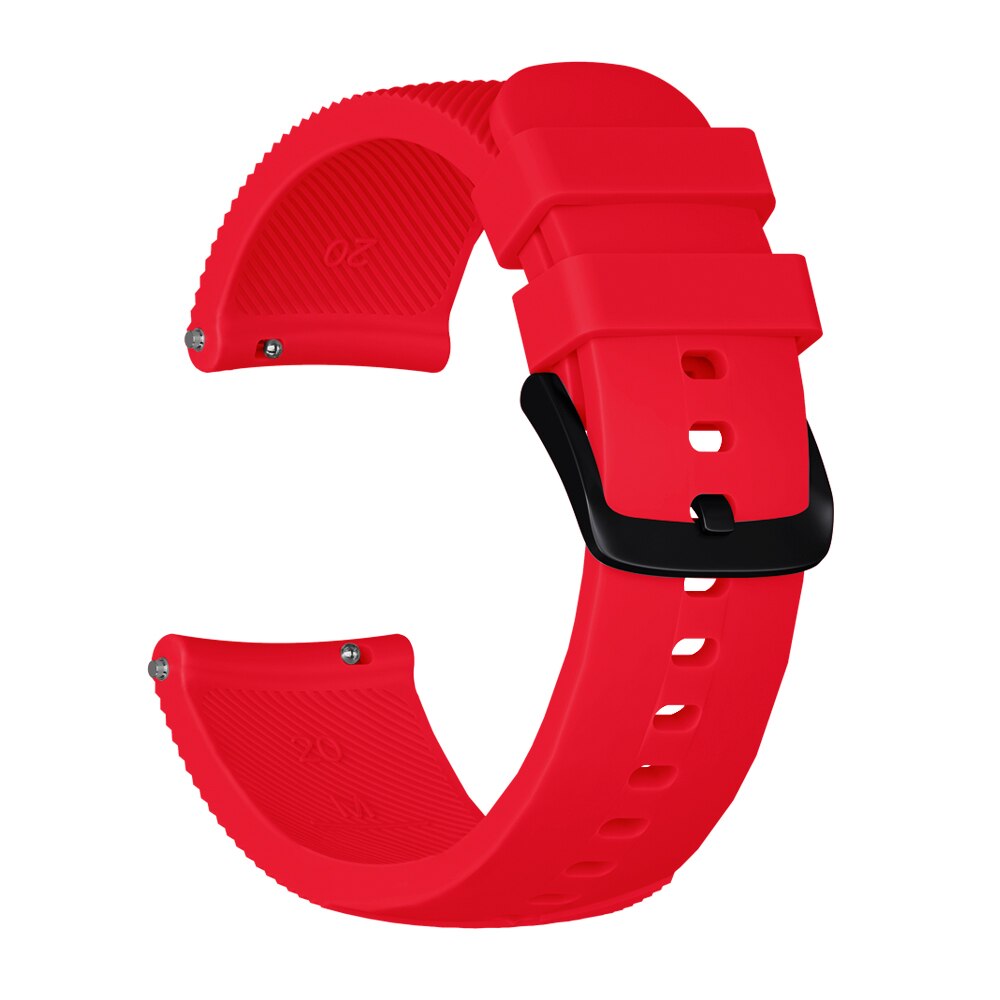 Colorful Soft Silicone Replacement Strap for Garmin vivoactive 3 vivomove3 HR Smart Wristband for GARMIN Forerunner 645: Red