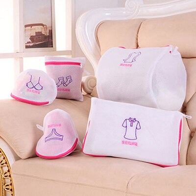 5 estilos de bolsas de lavandería para mujeres, bolsa protectora de malla, cestas, camisas y medias, ropa interior de calcetín, ropa interior de lavado, bolsa de lavado, accesorios de viaje