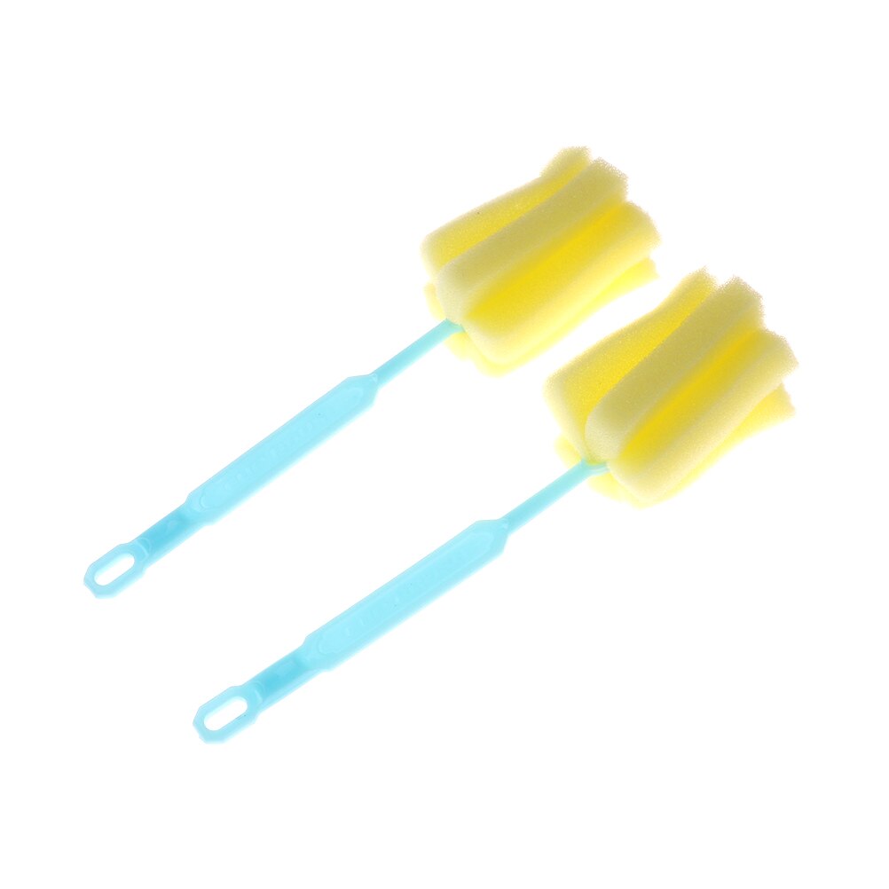 2Pcs 22cm Sponge Cup Brush Baby Bottle Sponge Brushes Cup Glass Milk Bottles Brush Kitchen CleaningTools Baby Accessories