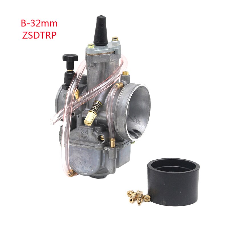 ZSDTRP-Carburador Universal para motocicleta Keihin Koso OKO, 21, 24, 26, 28, 30, 32, 34mm, con Power Jet Dirt Bike 2T, 4T, PWK: B-32mm ZSDTRP