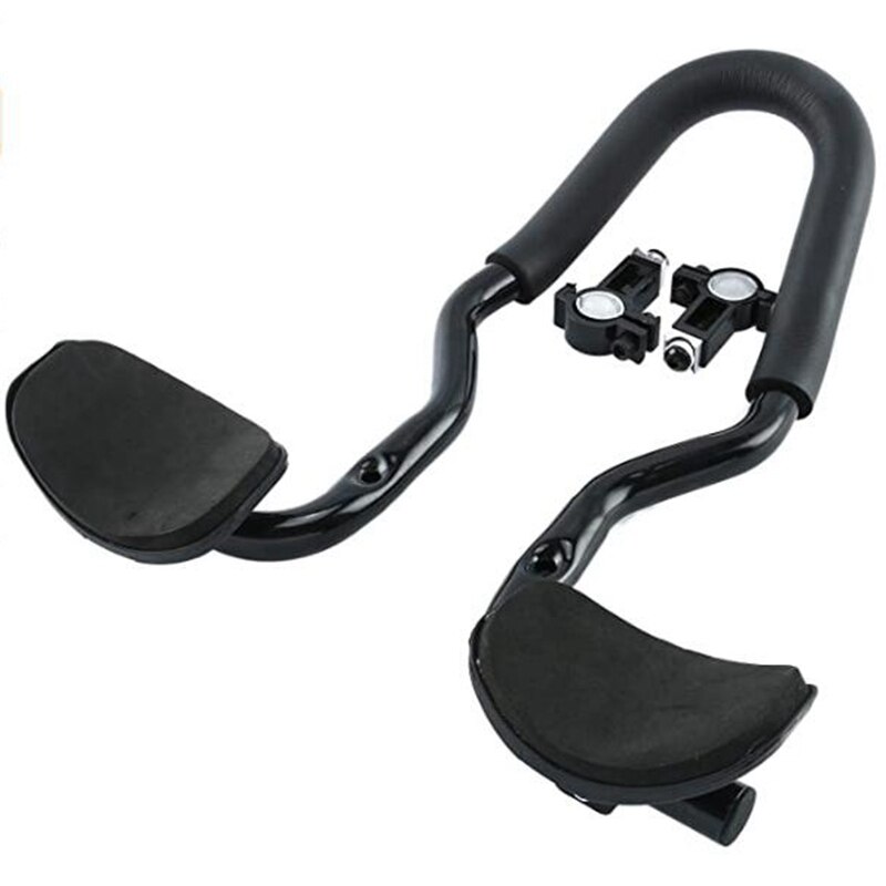 Guidon De Vélo De Route Bullhorn En Alliage D'aluminium - 25.4 Mm - Idéal Longue Distance (Noir)