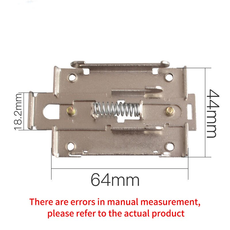 1PCS Clamp For Single Phase Mounting Rack SSR 40DA 25DA 35MM DIN Rail Fixed Buckle Solid State Relay Clip Clamp with Screw