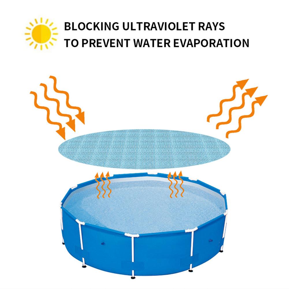 305cm runde, strapazierfähige solarplanen zum schutz von schwimmbecken, wärmeisolierende folien für innen- und außen-rahmenpools