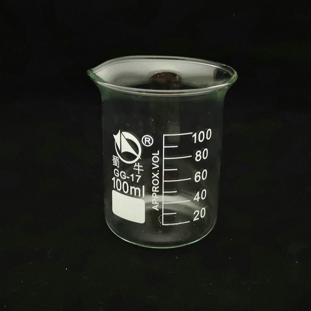 Laboratoire 50ml à 2000ml basse forme bécher chimie laboratoire verre Transparent bécher flacon épaissi avec bec verseur