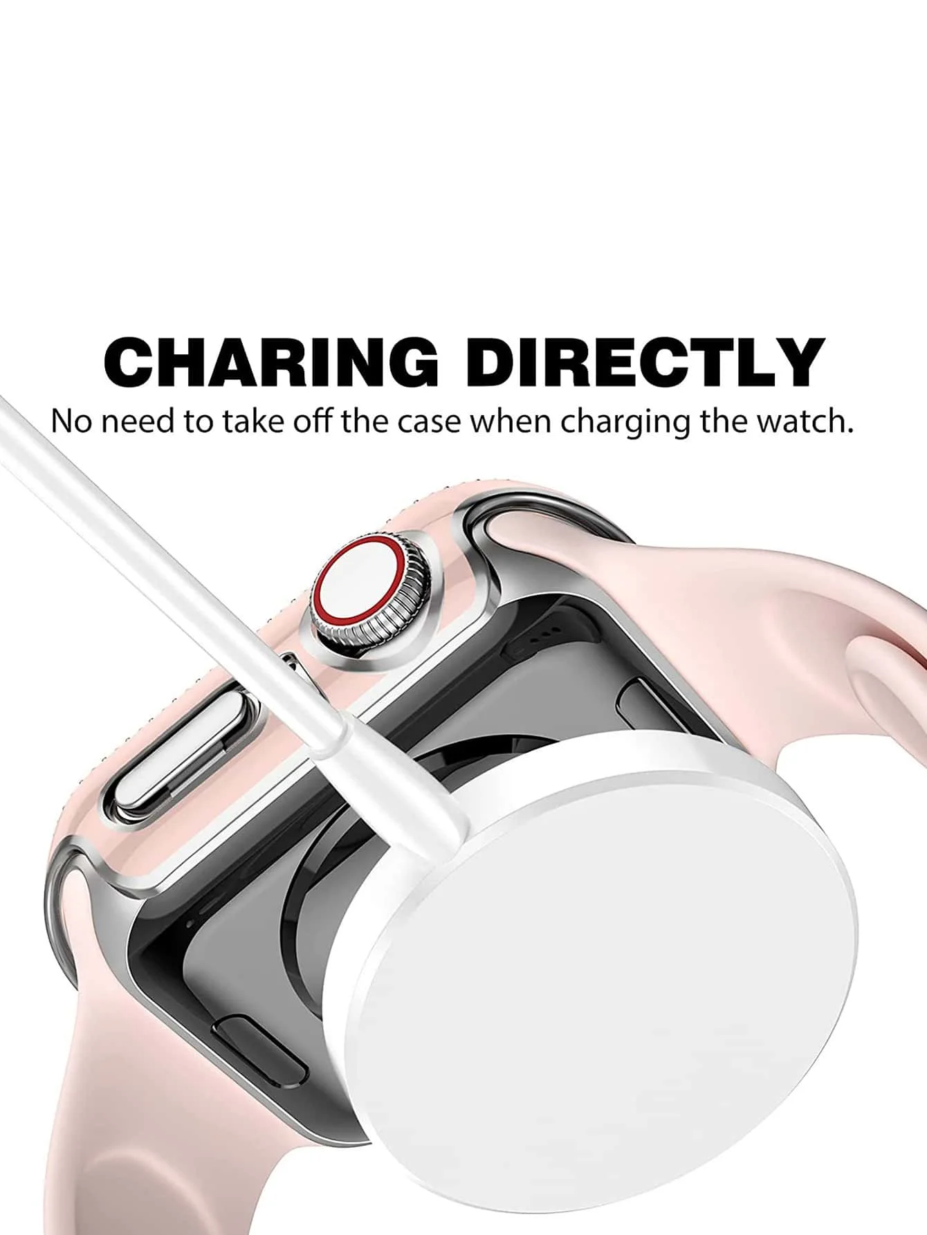 Cristal ostentoso + cubierta para Apple i Watch, 45mm, 41mm, 40mm, 44mm, 42mm, 38mm, parachoques de diamante + Protector de pantalla serie iwatch