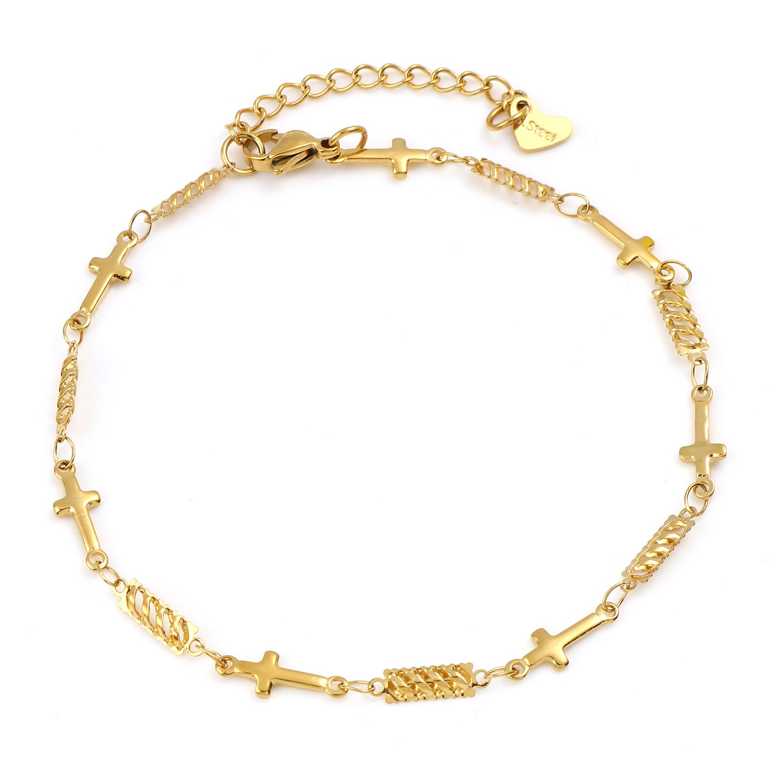 Liebeskind Berlin Tobillera De Acero Inoxidable, Ajustable De