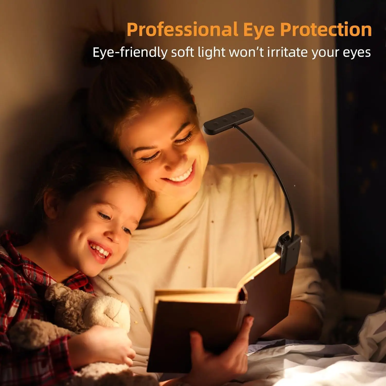 14Led livre lumière USB Rechargeable lampe de lecture blanc froid lumière du jour Portable Flexible facile pince nuit lampe de lecture