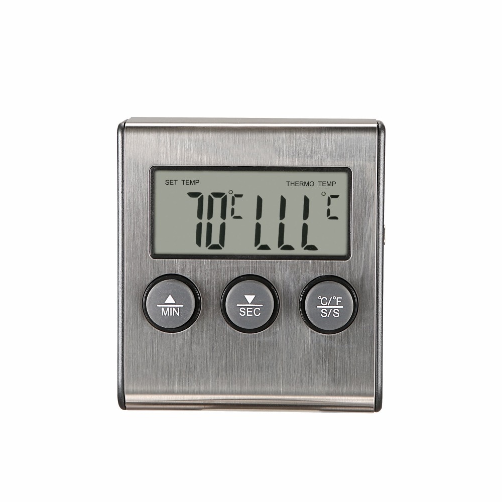 Moseko Digitale Oven Thermometer Keuken Voedsel Koken Vlees Bbq Probe Thermometer Met Timer Water Melk Temperatuur Koken Gereedschap