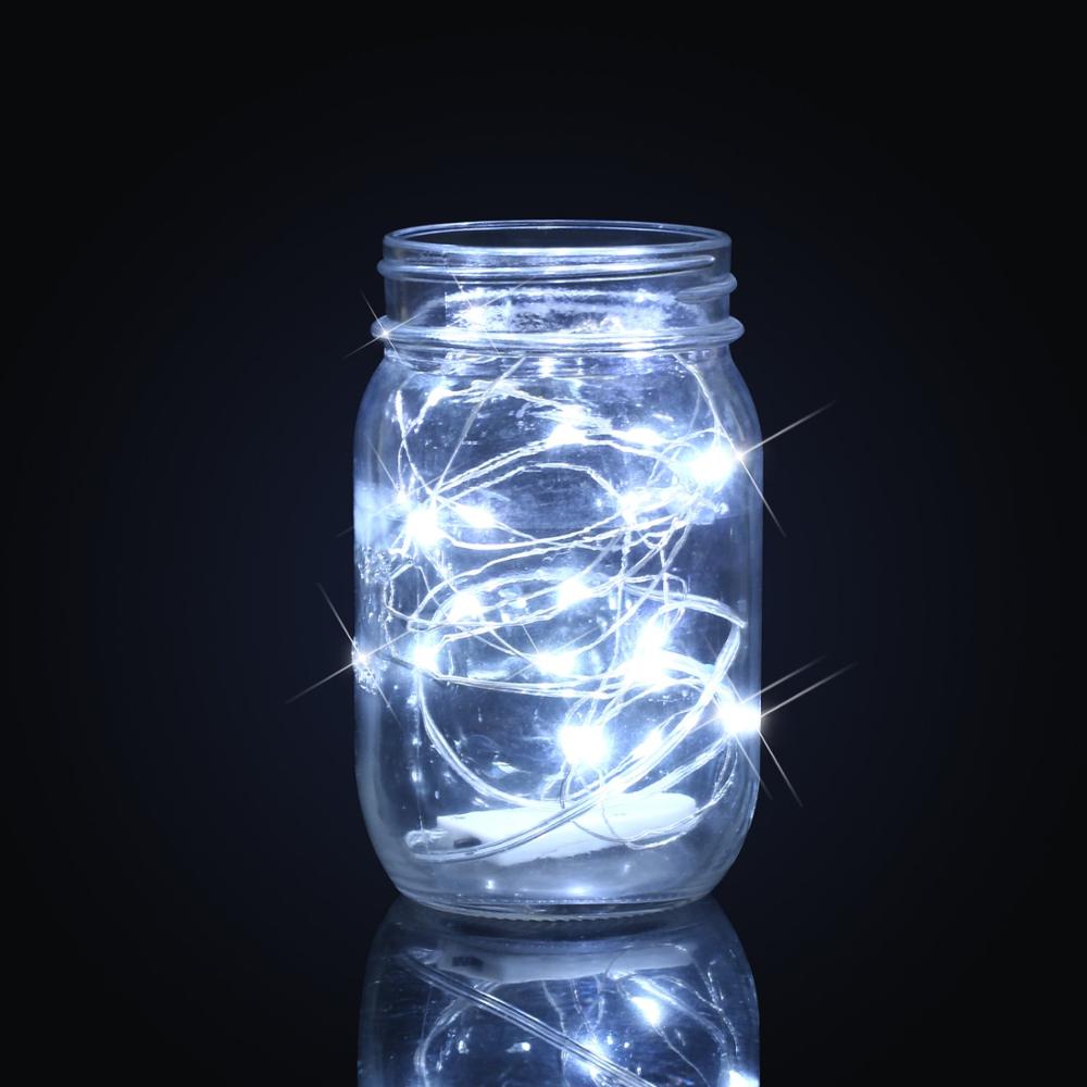 6 st led fairy string lights 10ft/3m 30 leds firefly string lights trädgård hem fest bröllop festival dekorationer batteridrivna