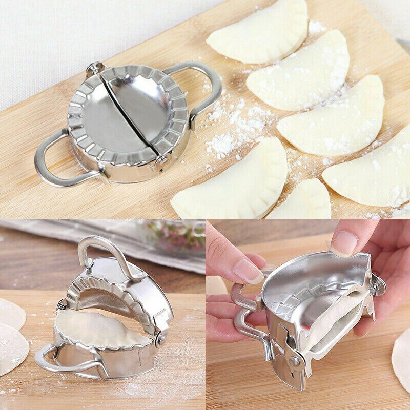 Chinese Dumplings Rapid Making Tool Dumpling Maker Stainless Steel Dough Press Ravioli Molds Dumpling Press Rolling Round Mold