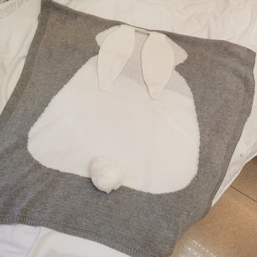 Manta de bebé para niña, manta tejida para morder, manta suave para bebé, sofá, cuna, edredón, manta para bebé para invierno y otoño