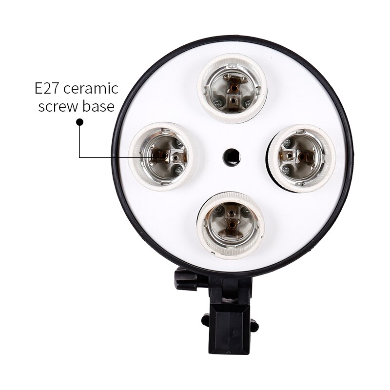Fotografie Studio E27 Vier Socket Lamphouder Saving Light Bulb Holder Photo Studio Accessoires