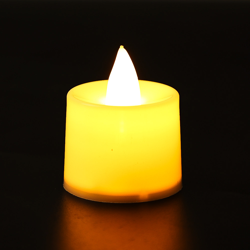 Candele a portato senza fiamma Candele colorate alimentate a batteria per la casa Compleanno Decorazioni per feste di matrimonio Candele romantiche Lampade a luce: Bianco caldo / Grigio chiaro