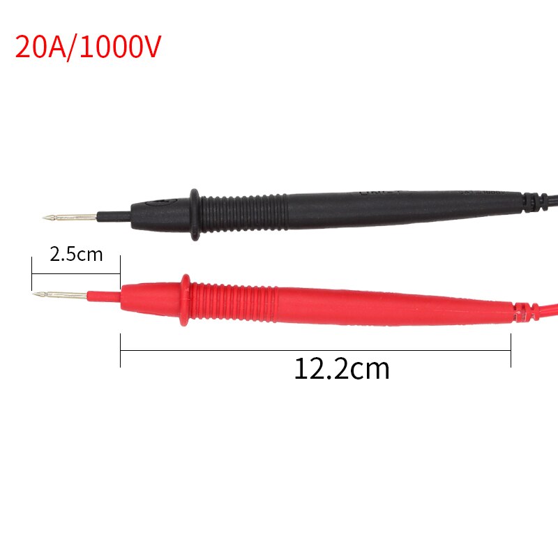 UNI-T 1 Paar Universele Digitale 1000V 10A 20A Naald Multimeter Multi Meter Test Lead Wire Probe Pen Kabel Multimeter tester: UT L21 1000V 20A