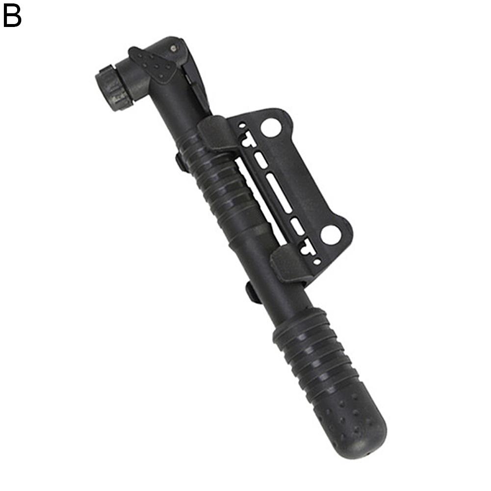 Bicycle Pump Mini Portable Aluminum Alloy Bike Pump Hand Bicycle Tire Air Inflator Ball Needle Valve MTB Portable Bike Pump: B