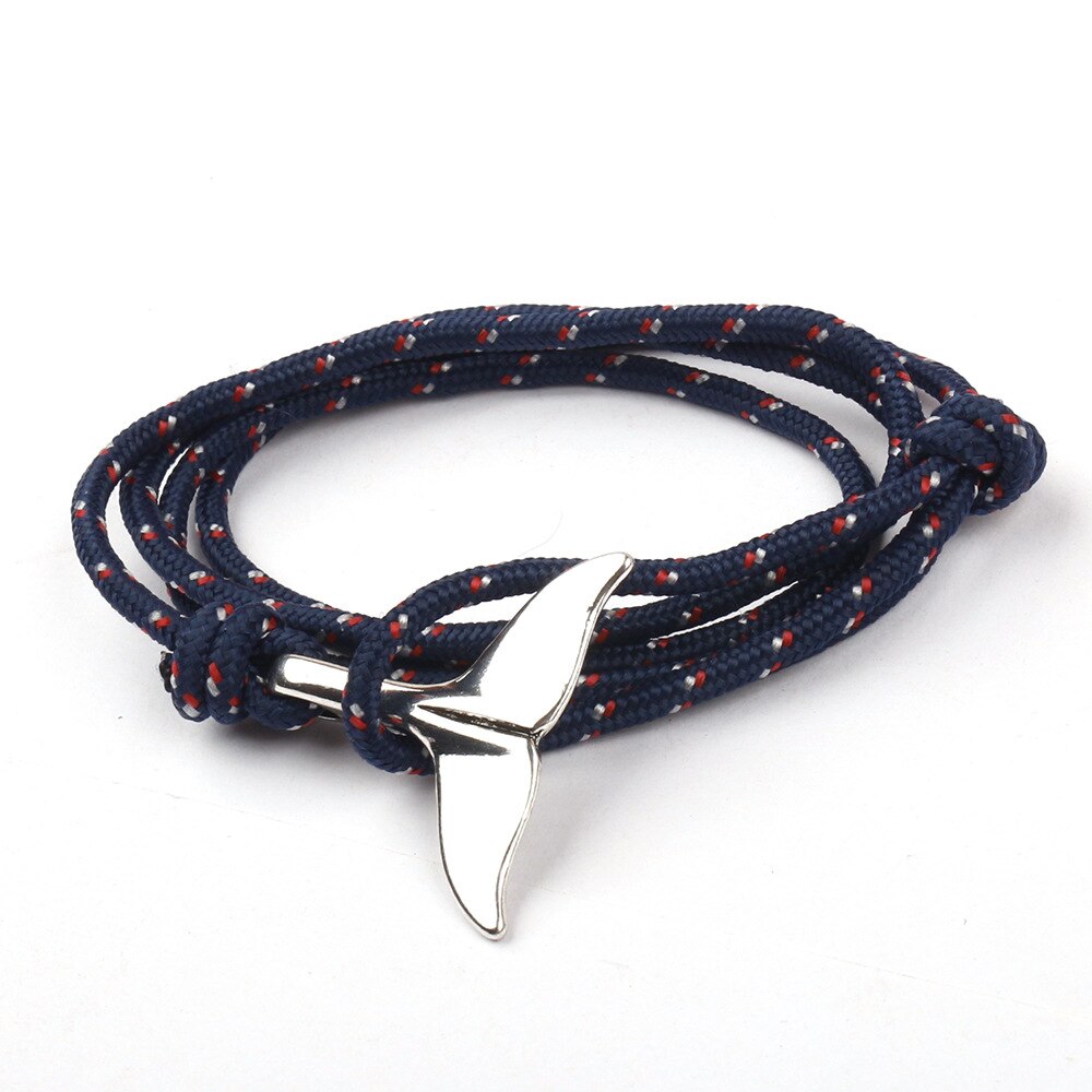 Nylon Bracelets For Men Women Couple Wrap Braided Wristband Male Bracelet Rope Hook Anchor Bangle Handmade pulseras: SW-12