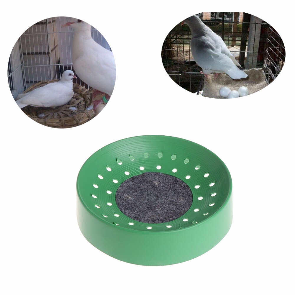For due grønn plast avfukting avl fugl due egg basseng reir bolle matte fugl rekvisita  c42