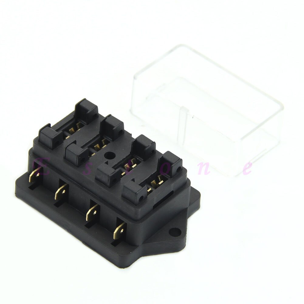 Car Auto 4-Way Standard ATC ATO Blade Fuse Box Holder Distribution Block
