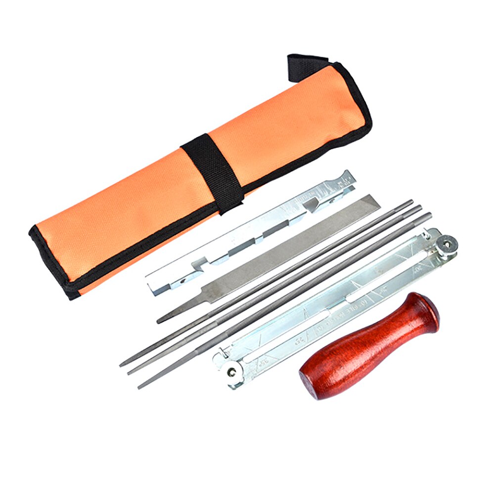 Chainsaw Sharpening File Filing Kit Chain Sharpen Gauge Saw Files Tool Set