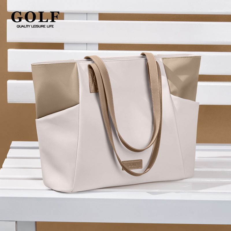 GOLF-Sac fourre-tout de travail pour ordinateur portable 15 "pour femme, sacs fourre-tout avec compartiment pour ordinateur portable, fermeture éclair, antivol, étanche, sacs initiés au bureau