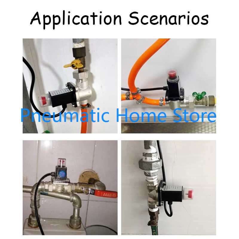 LPG Natural Gas Emergency Shut Off Solenoid Valve DC9V-12V 1/2" 3/4" 1" Kitchen & Household Valve