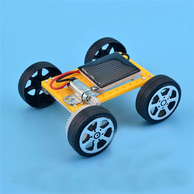 solar toy Car DIY Assemble Toy Set Solar Powered Car Kit Educational Science for Kid #4AA23