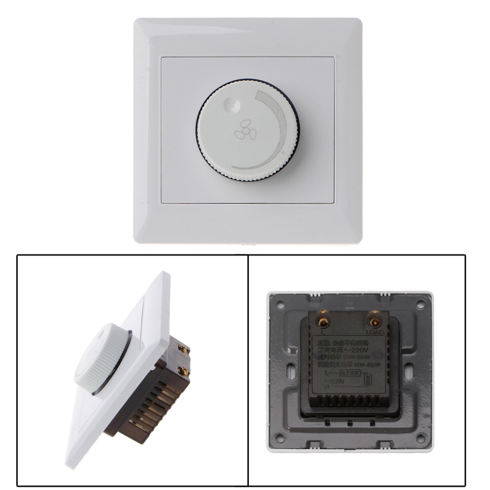 220v 10a justering loft ventilator hastighed kontrol switch væg knap lysdæmper switch