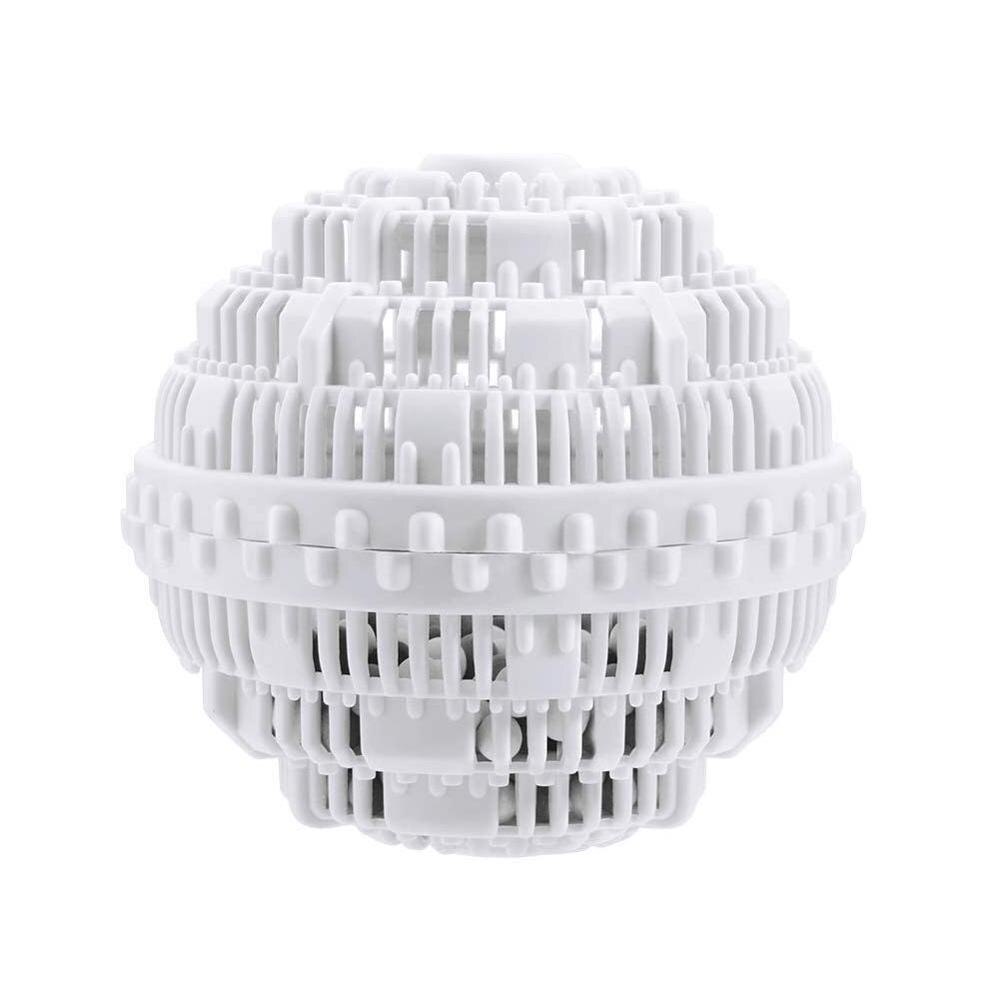 Eco Laundry Ball Orb large decontamination anti-winding ball silicone nano ceramic cleaning O6P8: white