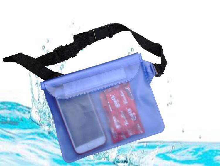 Riñonera impermeable para natación y buceo, morral de cintura para buceo, resistente al agua, en seco bajo el agua, bolsa con bolsillo