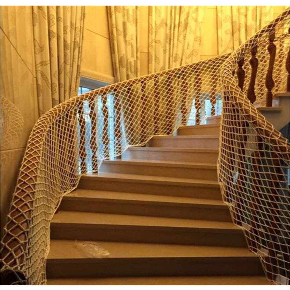 Filet de sécurité en Nylon blanc anti-chute, filet de Protection en maille, pour jardin, balcon, fenêtre, escaliers, pont de sécurité, clôture de piscine, Protection pour enfants, chat