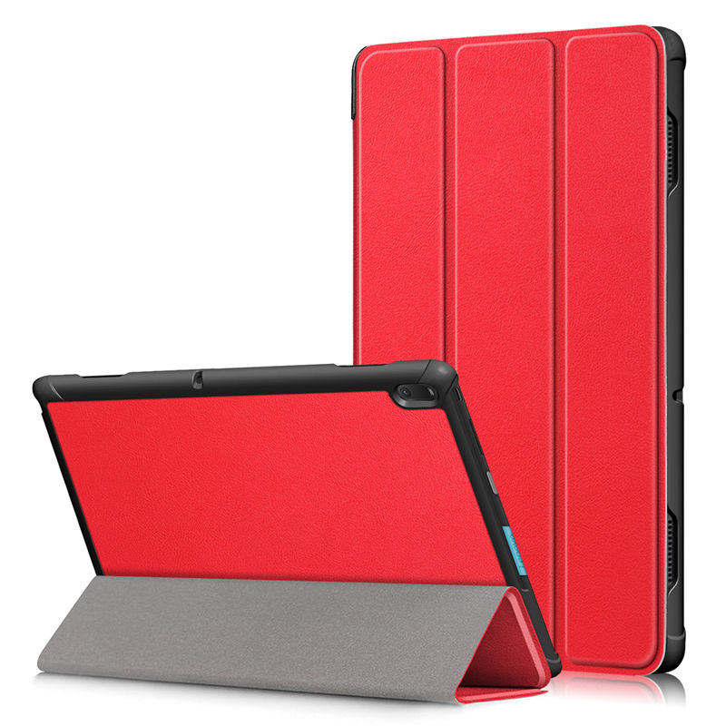 Ultra Slim Magnetic Folding abdeckung Fall Für Lenovo Tab E10 TB-X104F TB X104F PU Leder Stand Abdeckung Für Lenovo Tab e10 Funda fall: Red