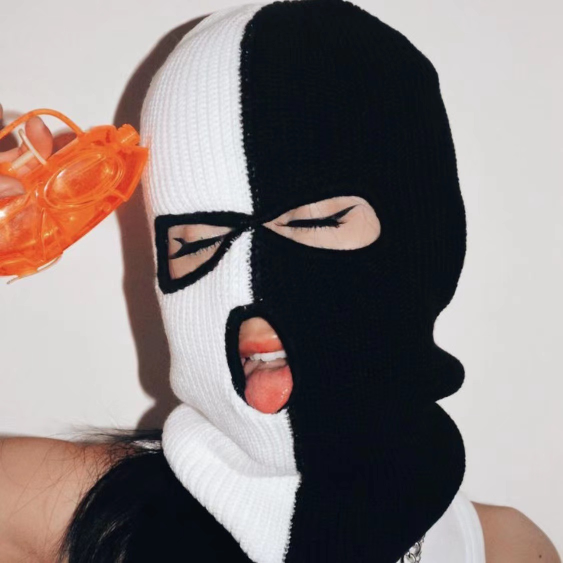 3 Gaatjes Gebreide Muts Full Face Ski Masker Winter Bivakmuts Gezichtsbedekking Voor Outdoor Sport Caps