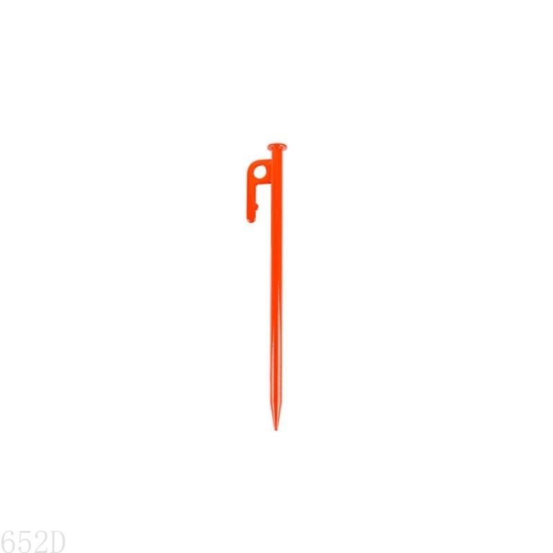 AP28 4 Pcs Heavy Duty Tent Peg Lengthen Steel Outdoor Tent Stakes Ground Stakes for Canopies, Camping, Hiking, Beach Durable: Orange