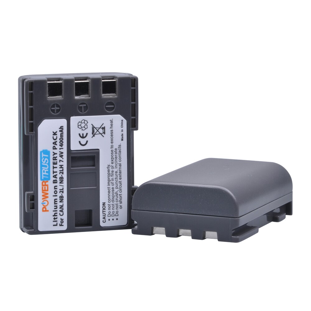 NB-2L NB-2LH Battery and Dual Charger Kit for Canon BP-2L5 BP-2LH, Canon DC301 DC320 DC330 DC410 Elura 40 60 80 90 EOS 350D 400D