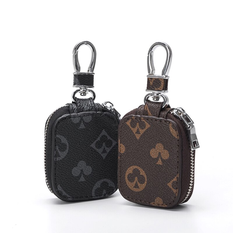 Kleine Anhänger Tasche Druck Schachbrett Kopfhörer Lagerung Tasche Kopfhörer Abdeckung Männer und Frauen Auto Schlüsselbund Taille Schlüssel Tasche