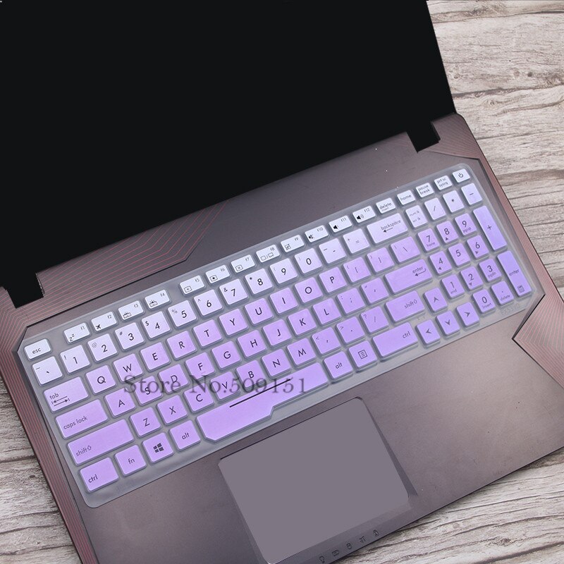 For Asus ROG Strix GL553VD GL553 FZ53VD FX553VE FX553VD FX53VW GL753VE ZX53VW 15 17 inch Notebook keyboard cover protector Skin: Gradual purple