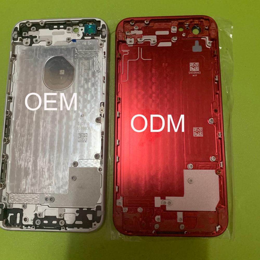 Batteria di vetro Della Copertura Posteriore dell'alloggiamento per il iPhone 6 a 8 Posteriore Della Batteria Posteriore di Caso Medio cornice coperchio di Ricambio con trasporto libero strumenti