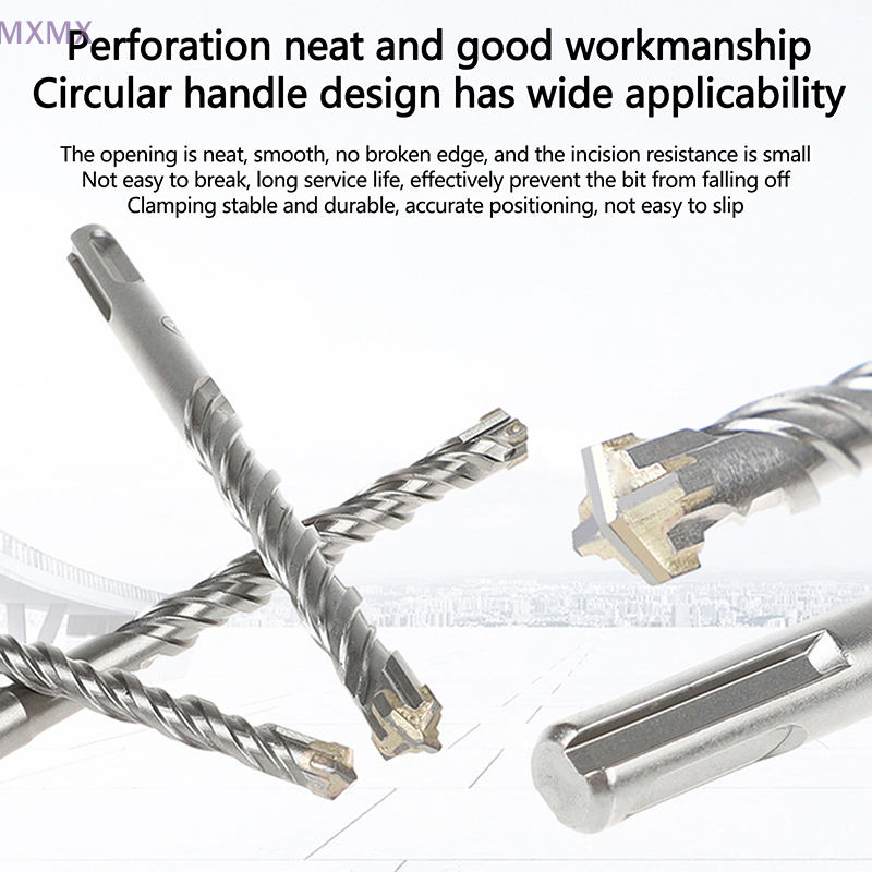 Broca de puntas cruzadas de carburo SDS Plus, 4/5/5, 5/6/6, 5/7/8/9/10/12x110mm, para pared de hormigón, bloque de ladrillo, martillo eléctrico, mampostería