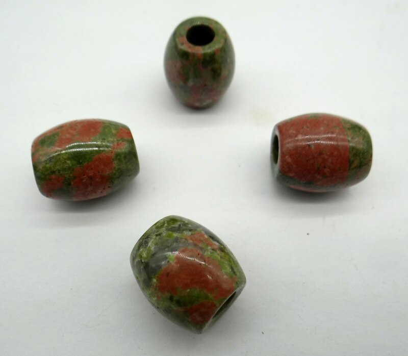 16*18mm Natürliche Stein Quarz kristall Opal Unakite große loch perle anhänger Für diy Schmuck machen halskette Armband zubehör 1PC: NO.12